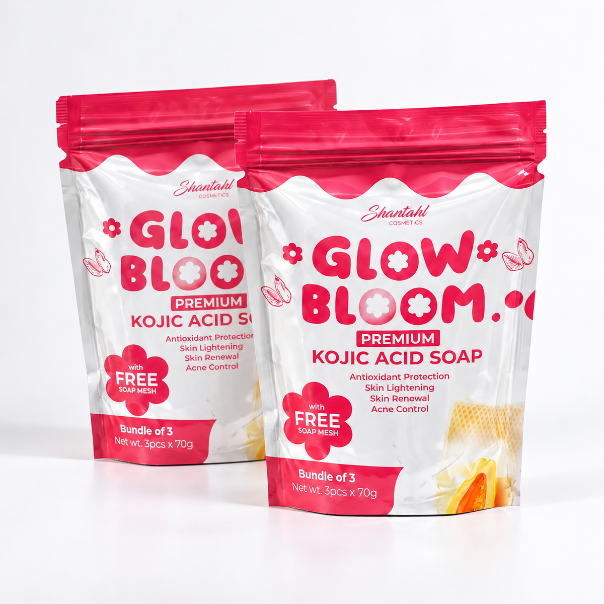 Glow Bloom Premium Kojic Acid Soap - Twin Pack (Save More!)