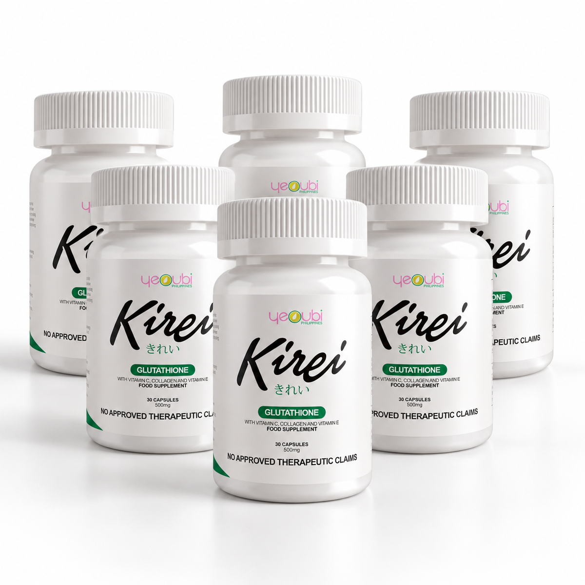 Yeoubi Kirei Glutathione (6 Bottle Bundle!)