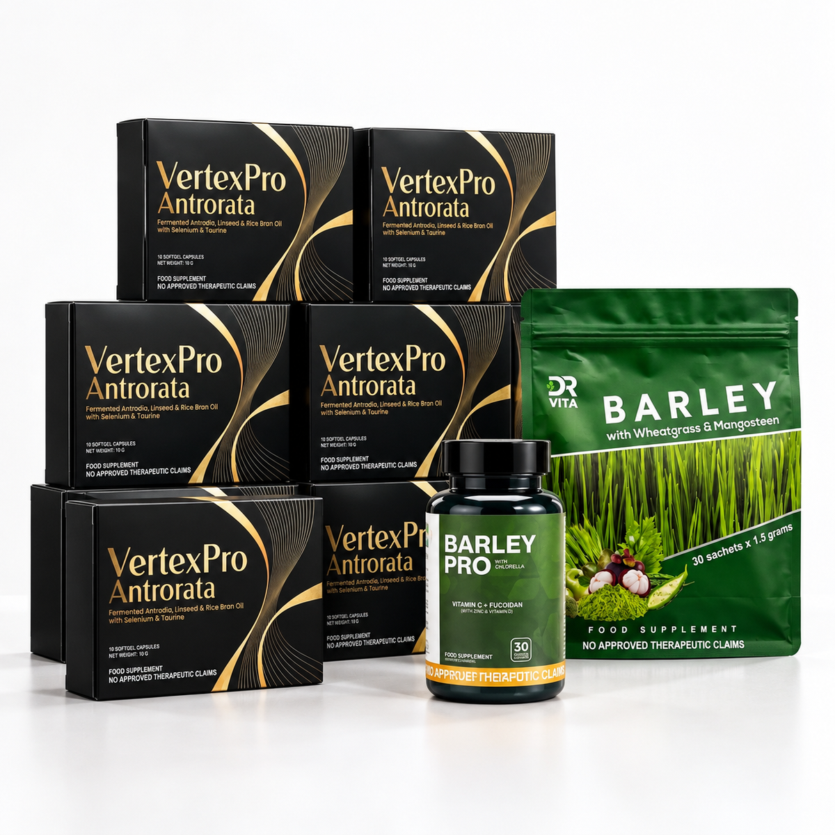 6 VertexPro + 1 Dr Vita Barley PRO + 1 Dr Vita Barley Powder (Pro Bundle!)