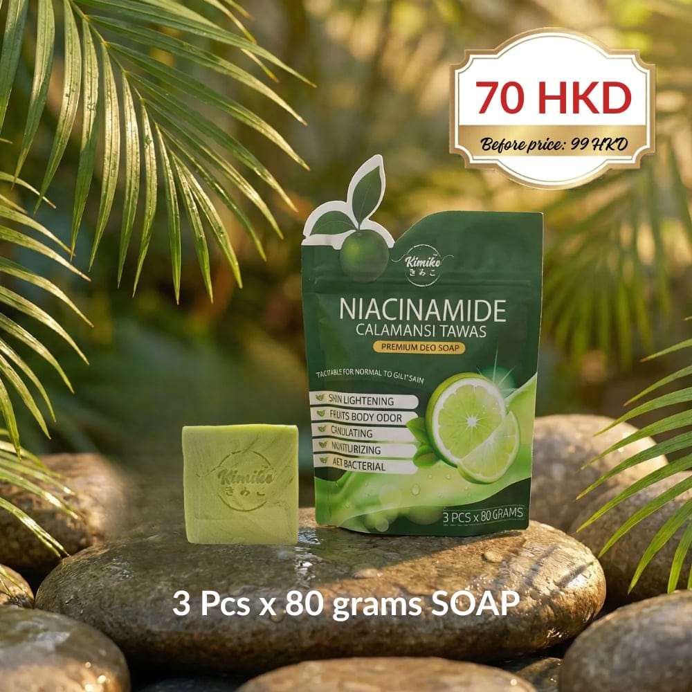 Kimiko Niacinamide Calamansi Tawas Premium Deo Soap