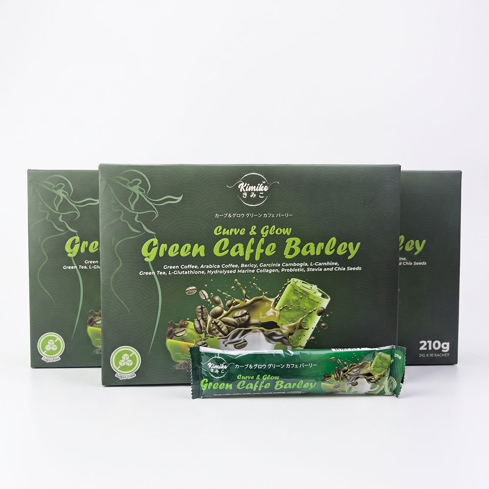 Kimiko Curve & Glow Green Caffe Barley - Triple Pack