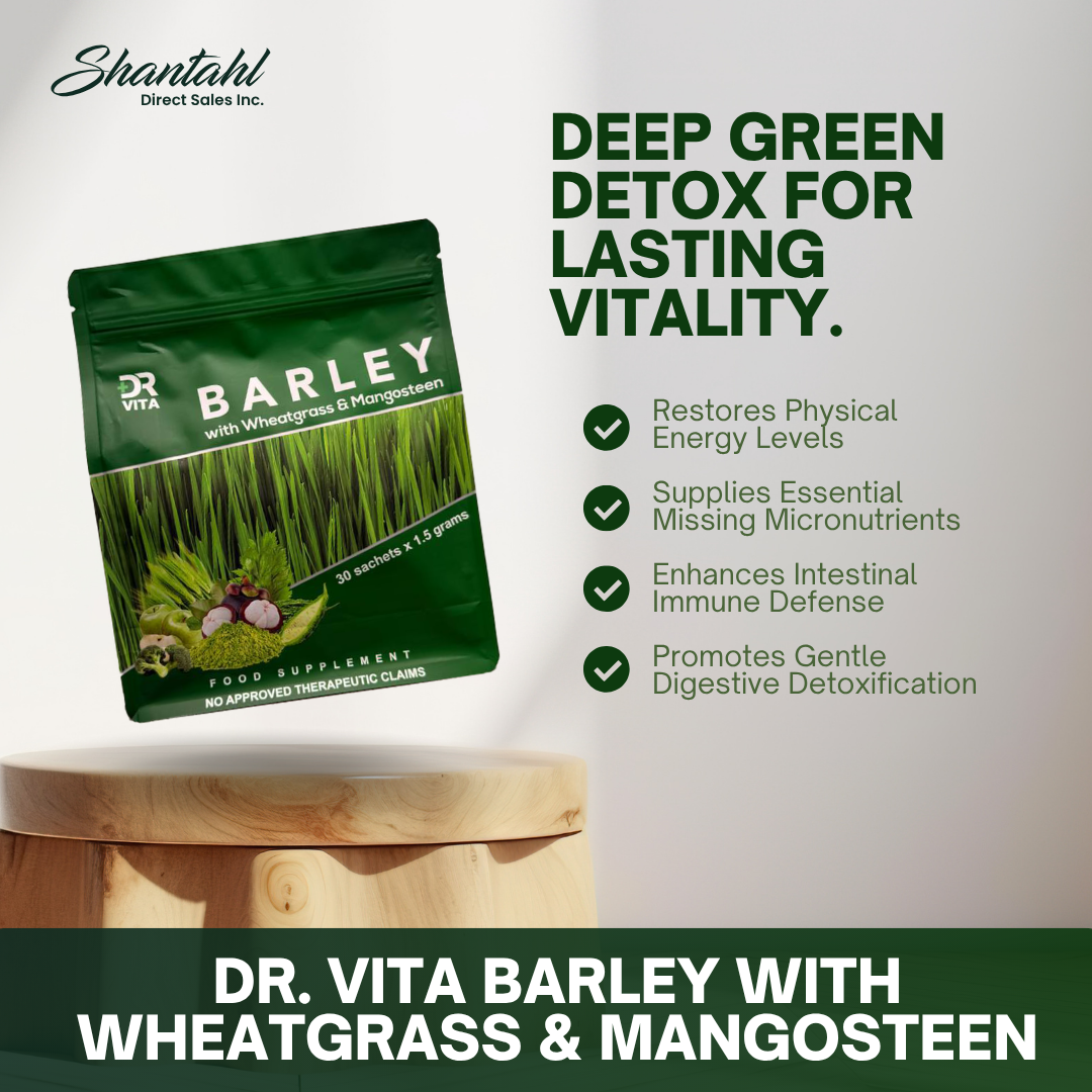Dr. Vita Barley with Wheatgrass and Mangosteen Powder (30 Sachets)