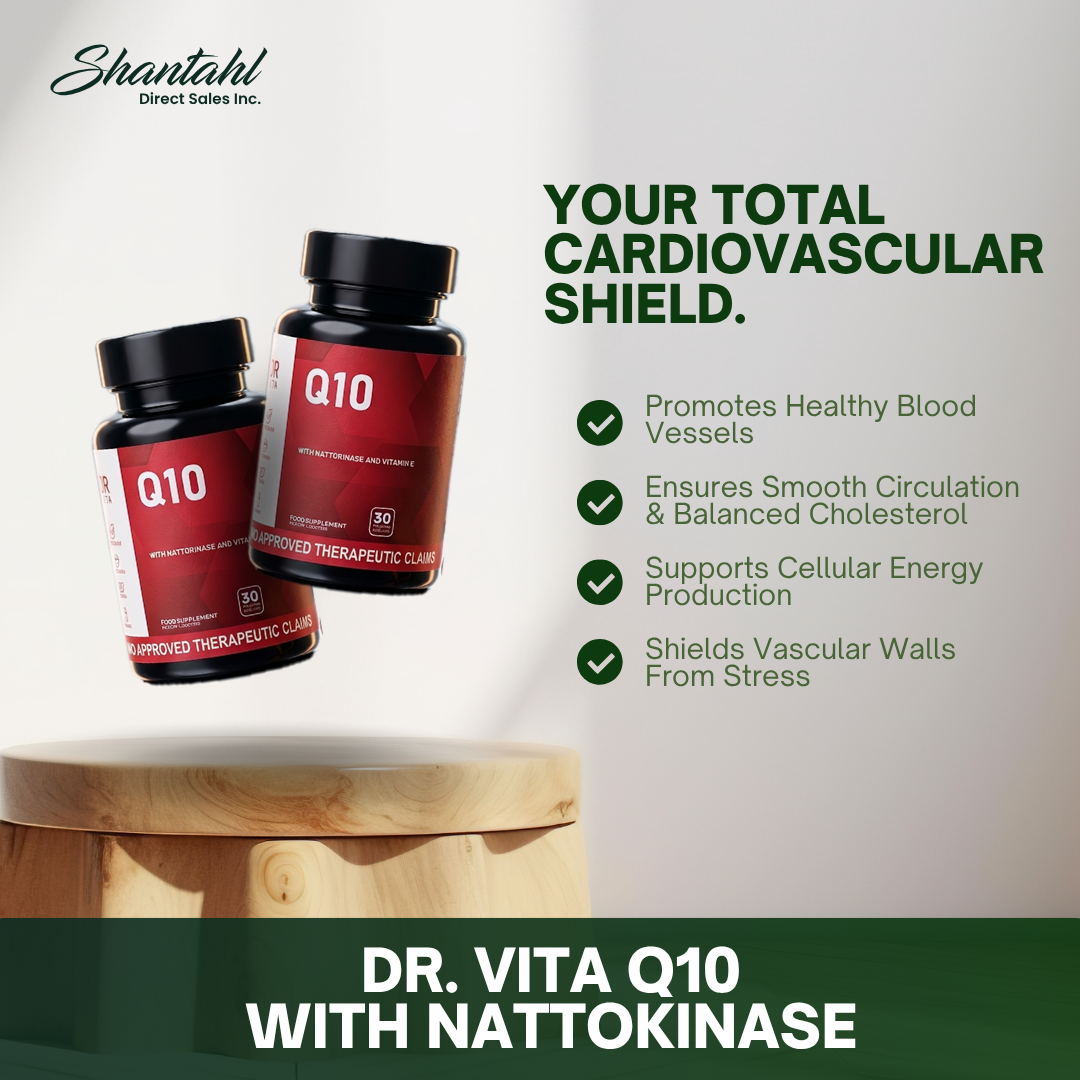 Dr. Vita Q10 with Nattokinase and Vitamin E (30 Capsules)
