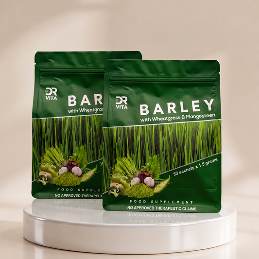 Dr. Vita Barley with Wheatgrass and Mangosteen Powder Sachet - Twin Pack (Save More!)