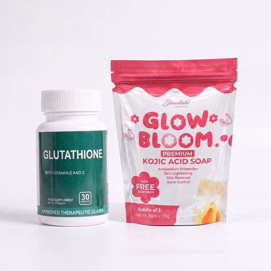 Dr. Vita Glutathione + Glow Bloom Premium Kojic Acid Soap - Radiance Combo