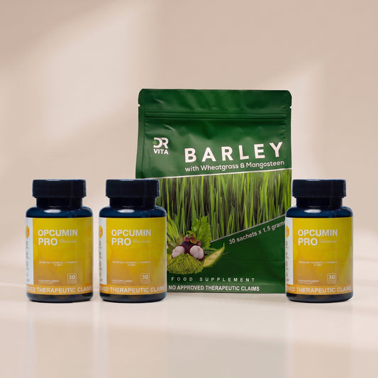 Dr. Vita OPCumin Pro + Dr. Vita Barley Powder - Superfood Combo (3+1 FREE!)