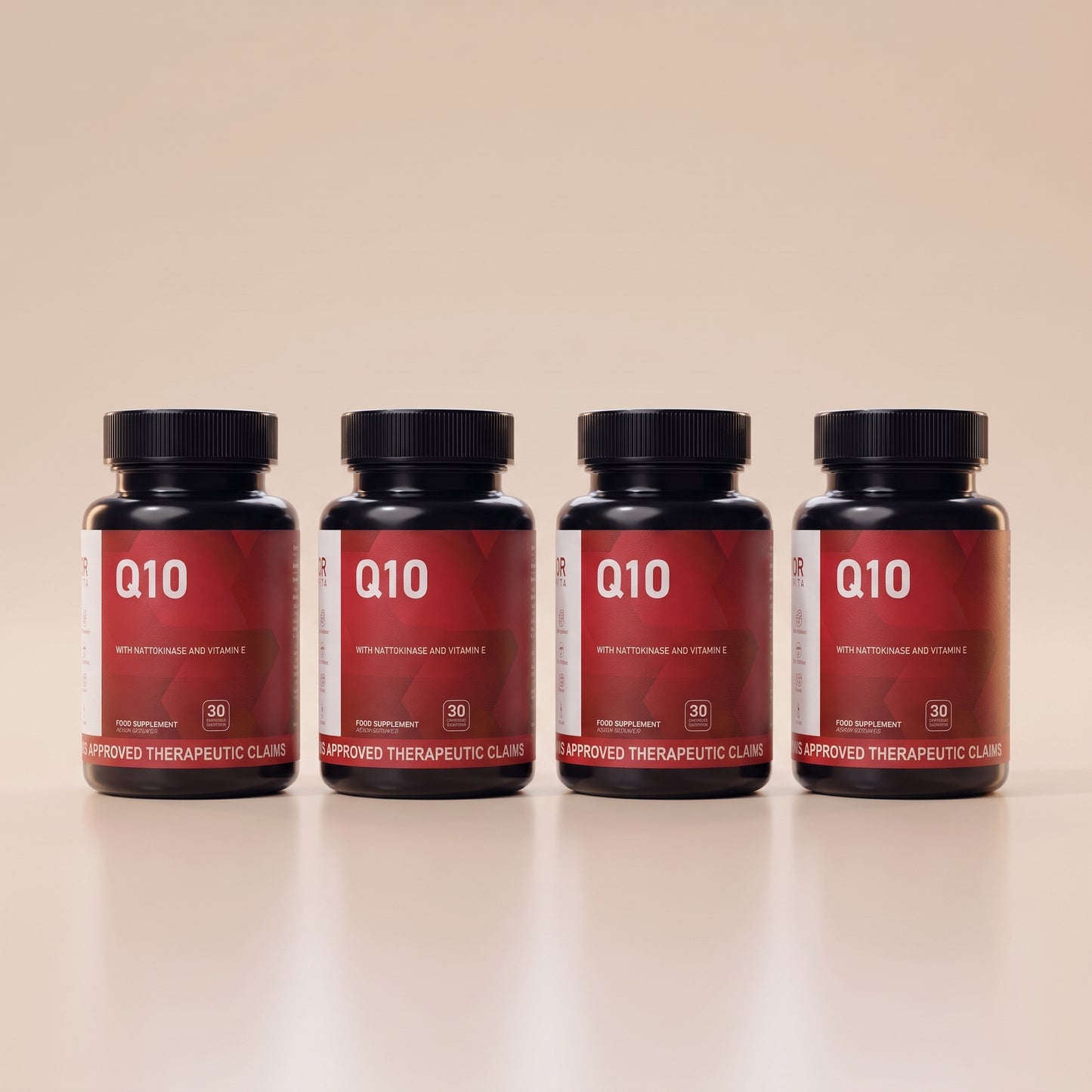 Dr. Vita Q10 with Nattokinase and Vitamin E (3+1 FREE) Volume Deal