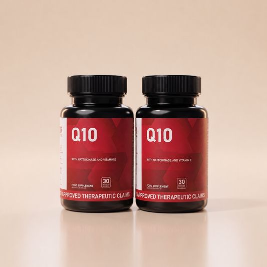 Dr. Vita Q10 with Nattokinase and Vitamin E - Twin Pack (Save More!)