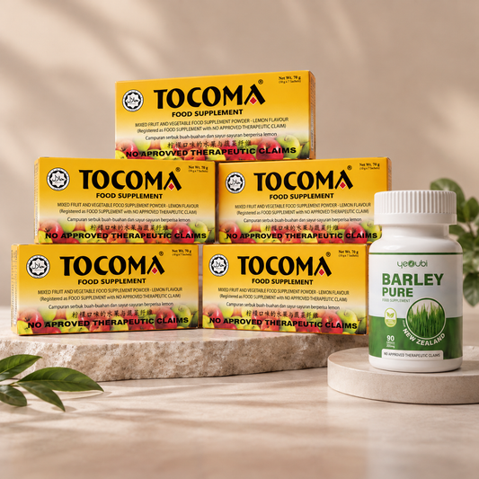 Tocoma Mixed Fruit and Vegetable Powder + Barley Pure (5+1)