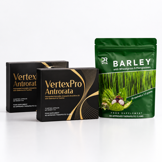 VertexPro Antrorata Softgel Capsules + Dr. Vita Barley with Wheatgrass and Mangosteen Powder (2+1 Bundle!)
